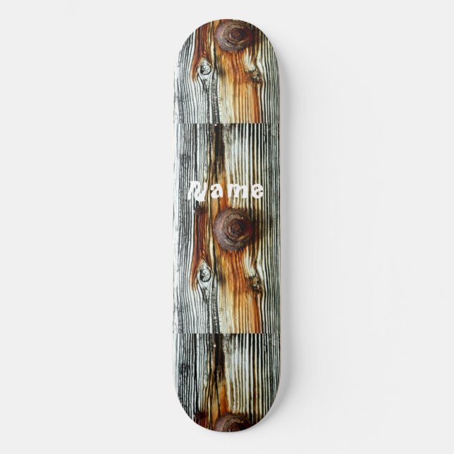 Rusty driftwood grey Thunder_Cove  Skateboard (Front)