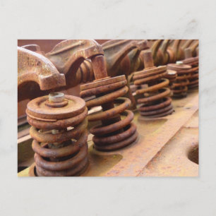 Rusty Engine Block Postcard