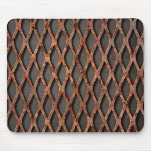 Rusty Expanded Metal Mouse Pad