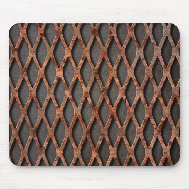 Rusty Expanded Metal Mouse Pad (Front)