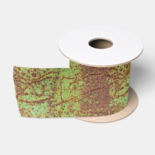 Rusty green look satin ribbon (Spool)