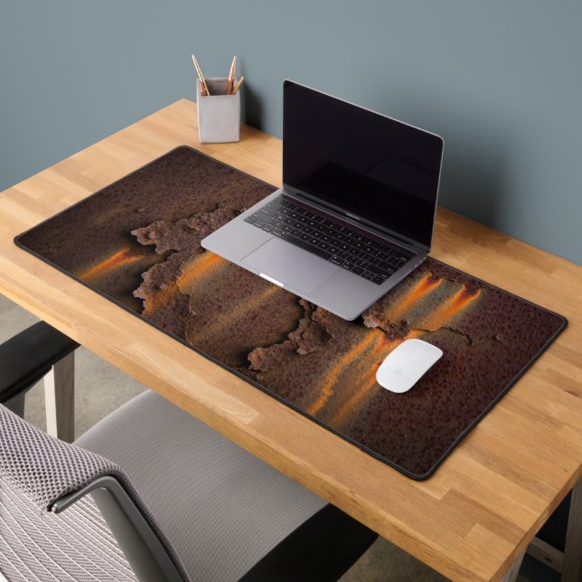 Rusty Iron Texture Desk Mat (Office 2)