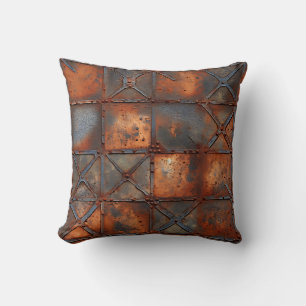 Rusty Iron Throw Pillow