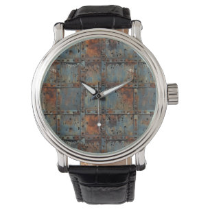 Rusty Iron Wall Clock Watch