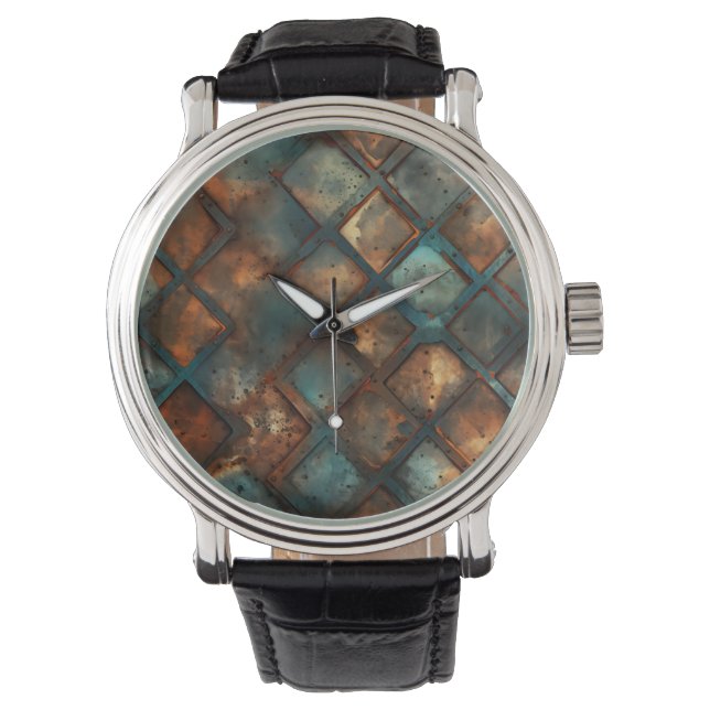 Rusty Iron Wall Clock Watch (Front)