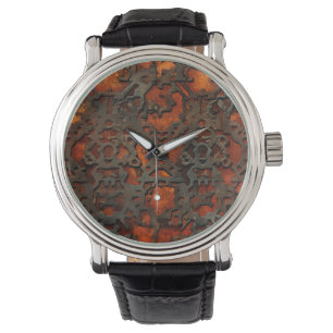 Rusty Iron Wall Clock Watch