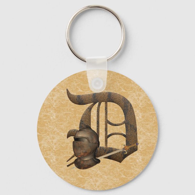 Rusty Knights Initial D Key Ring (Front)