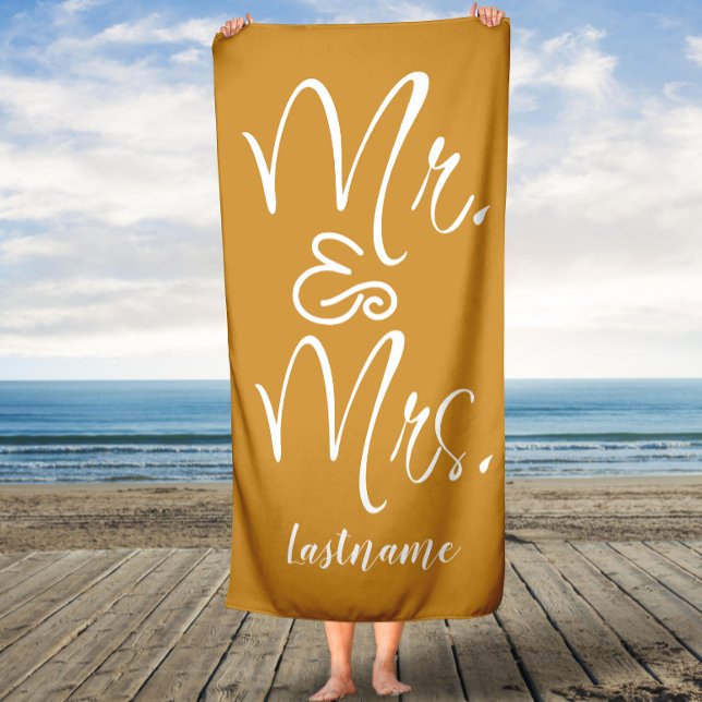 Rusty Lemon Custom Wedding Bath Towel (Creator Uploaded)