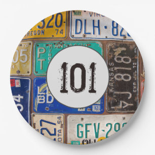 Rusty License Plates 101st Birthday