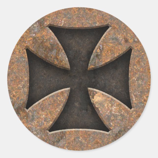 Rusty Maltese Classic Round Sticker (Front)