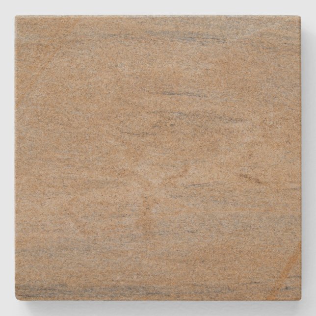 Rusty Marbled Spotted Square Stone Coaster (Front)