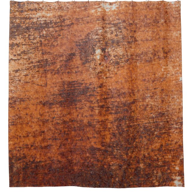 Rusty metal background shower curtain (Front)