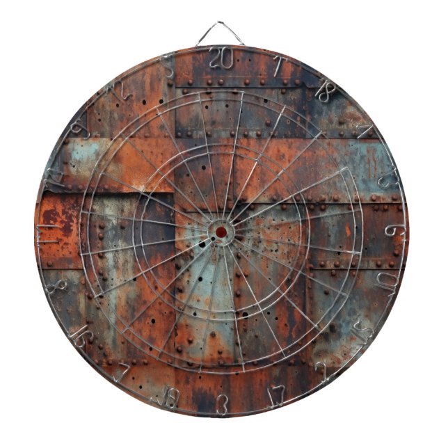 Rusty Metal Dartboard (Front)