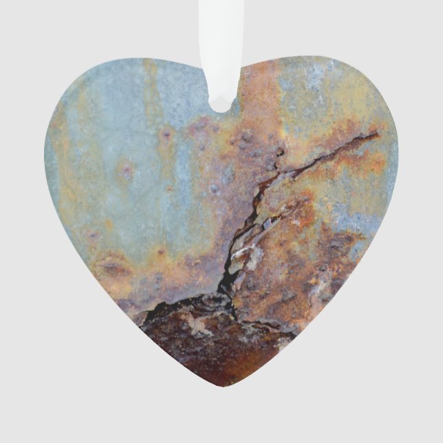  Rusty Metal Heart Ornament (Front)
