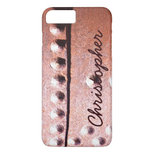 Rusty Metal Look Rustic Personalised Abstract iPhone 8 Plus/7 Plus Case