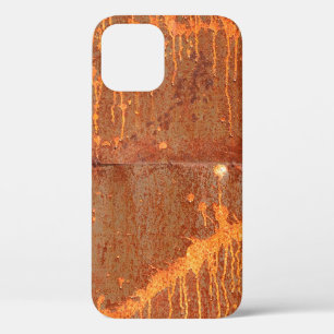rusty metal panel texture background iPhone 12 case