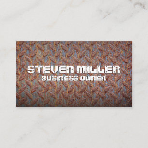 Rusty Metal Pattern Background Business Card