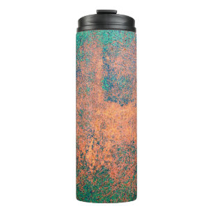 Rusty metal plate background texture. Steel plate  Thermal Tumbler