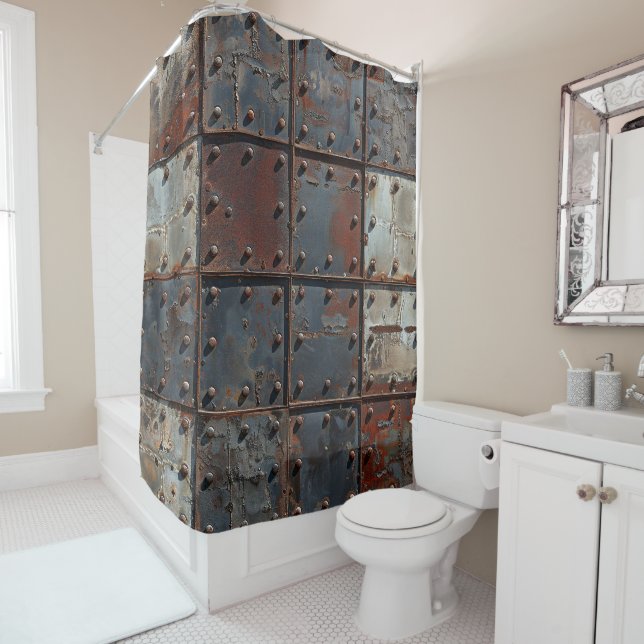 Rusty Metal Shower Curtain (In Situ)