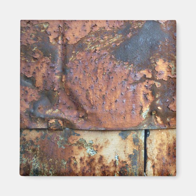 Rusty Metal Siding Old Industrial Building Magnet (Front)