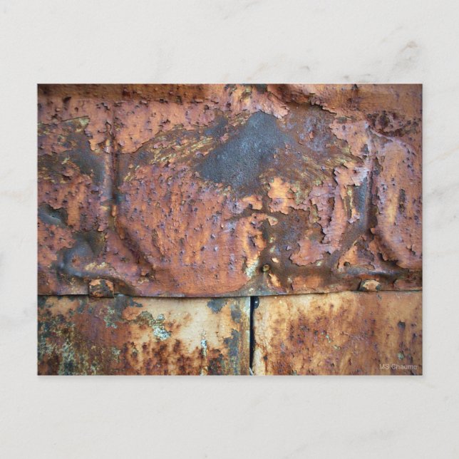 Rusty Metal Siding Old Industrial Building Postcard (Front)