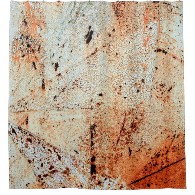 Rusty metal surfaceabstract, aging, home decor, bu shower curtain (Front)