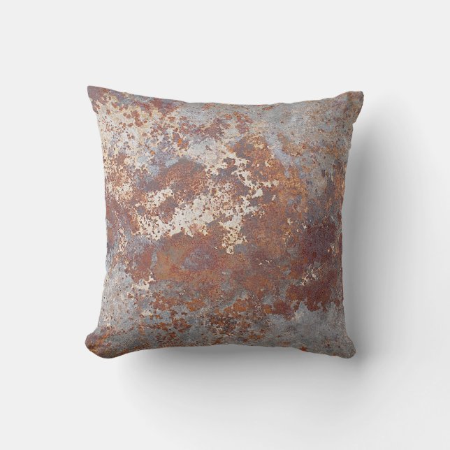 Rusty Metal Texture Background Cushion (Front)