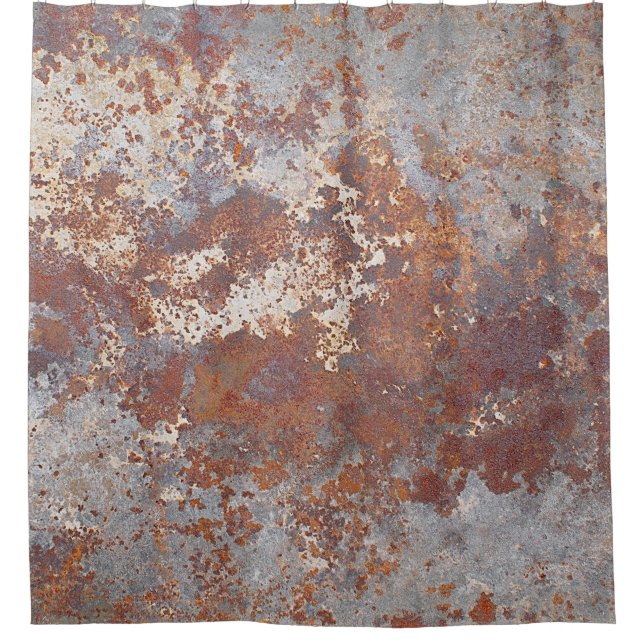 Rusty Metal Texture Background Shower Curtain (Front)