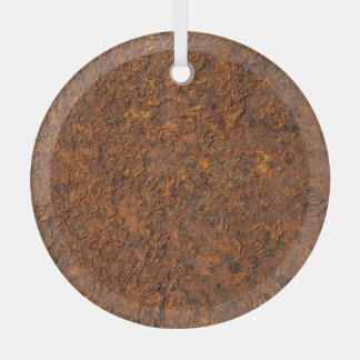 Rusty Metal: Textured Iron Aesthetics. Glass Tree Decoration