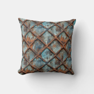 Rusty Metal Throw Pillow