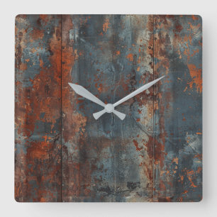 Rusty Metal Wall Clock