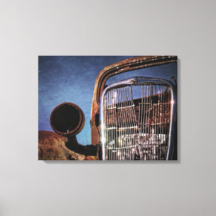 Rusty Old Car Grill Canvas Print