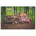 Rusty Old Car Vintage 20x30 Decoupage