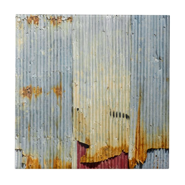 Rusty old metal texture tile (Front)