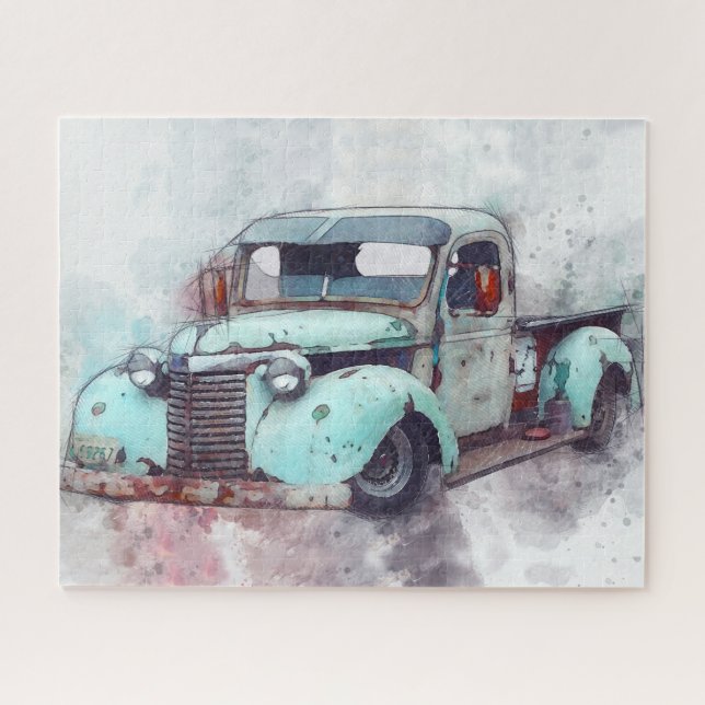 Rusty Old Truck Vintage  Jigsaw Puzzle (Horizontal)