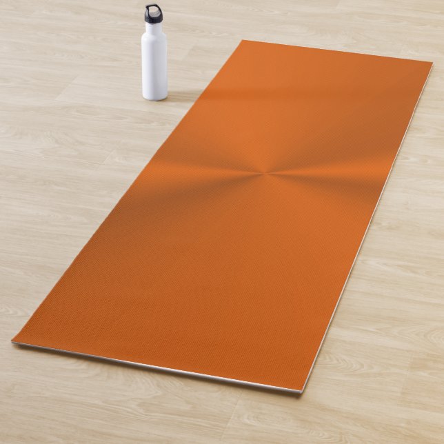 Rusty orange with shiny effect yoga mat (In Situ)