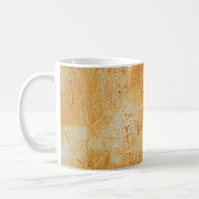 rusty pattern and backgroundabstract,aged,art,back coffee mug (Left)