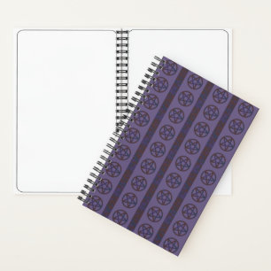 Rusty Pentagram Purple Notebook
