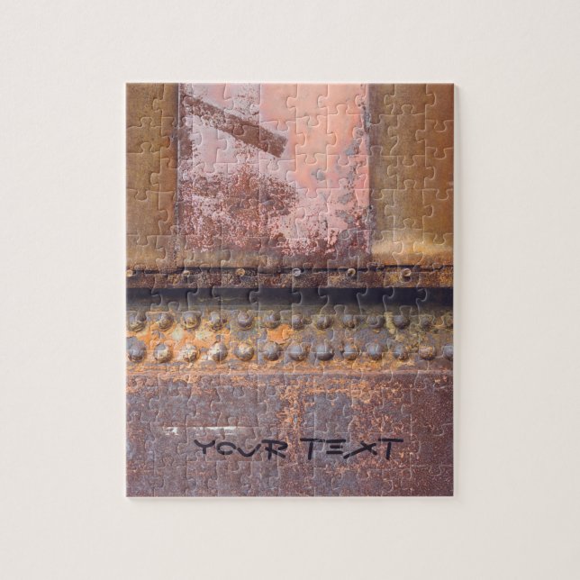 Rusty pink brown metal  jigsaw puzzle (Vertical)