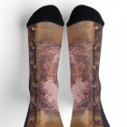 Rusty pink brown metal