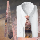 Rusty pink brown metal tie<br><div class="desc">Add a touch of urban charm to your outfit with our Neck Tie. The combination of earthy brown and subtle pink hues creates a unique and charismatic look, perfect for an urban or industrial-style outfit. Whether for work or social occasions, this masculine accessory guarantees to leave a lasting impression with...</div>