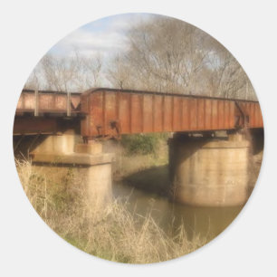 rusty railroad bridge sticker