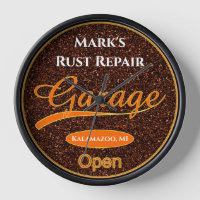 Rusty Rebel Classic Clunkers Garage Wall Clock