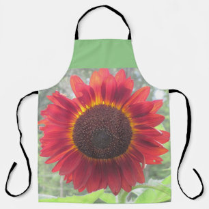 Rusty Red Sunflower Apron