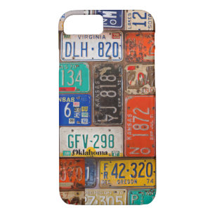 rusty retro license plates Case-Mate iPhone case