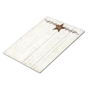 Rusty star and berries notepad