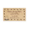 Rusty Stars & Candle Business Card