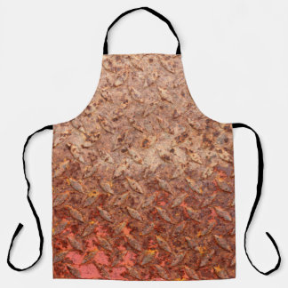 Rusty steel plate, grungy metal texture. apron