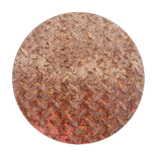 Rusty steel plate, grungy metal texture. cutting board