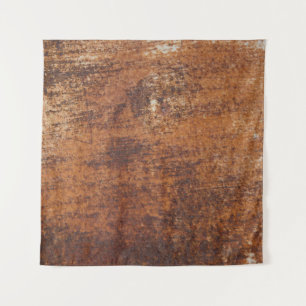 Rusty Textured Metal Surface Tapestry